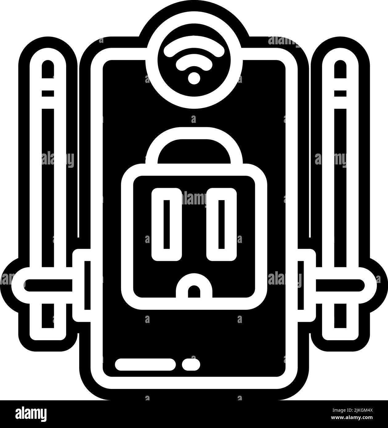 plug icon black vector illustration Stock Vector Image & Art - Alamy