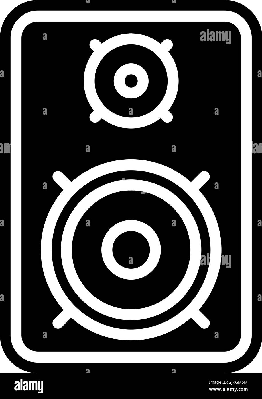 speaker icon black vector illustration Stock Vector Image & Art - Alamy