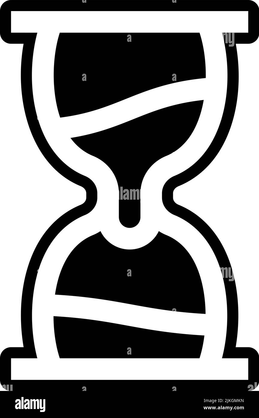 hourglass icon black vector illustration Stock Vector Image & Art - Alamy