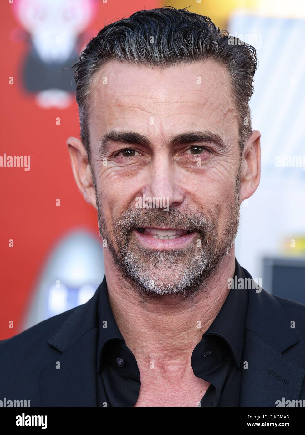 WESTWOOD, LOS ANGELES, CALIFORNIA, USA - AUGUST 01: Daniel Bernhardt arrives at the Los Angeles Premiere Of Sony Pictures' 'Bullet Train' held at the Regency Village Theatre on August 1, 2022 in Westwood, Los Angeles, California, United States. (Photo by Xavier Collin/Image Press Agency) Stock Photo