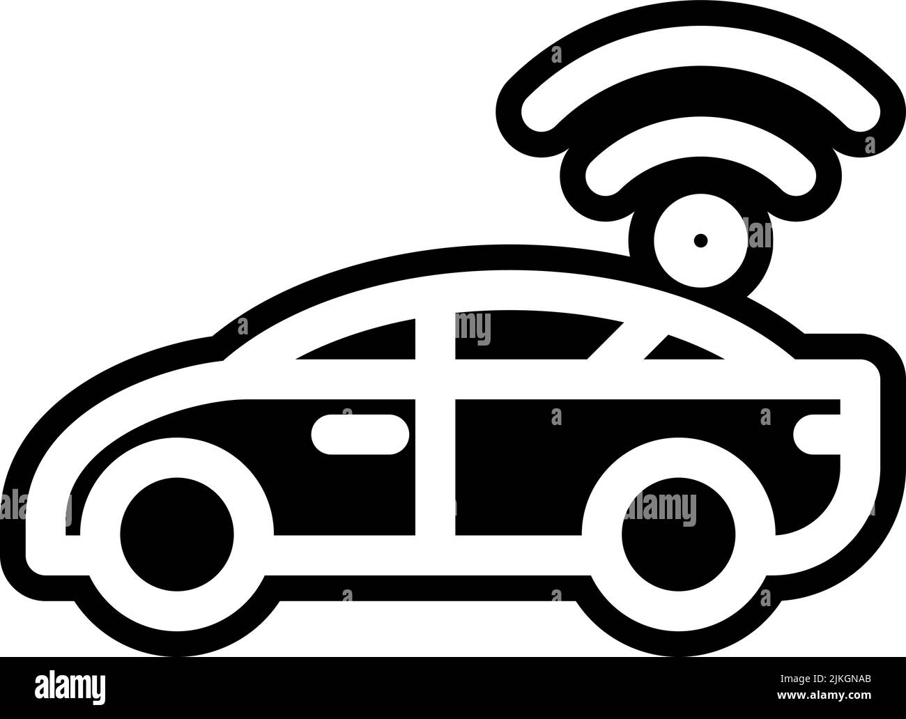 smart car icon black vector illustration Stock Vector Image & Art - Alamy