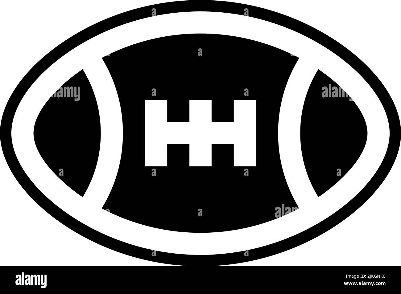 rugby icon black vector illustration Stock Vector Image & Art Alamy