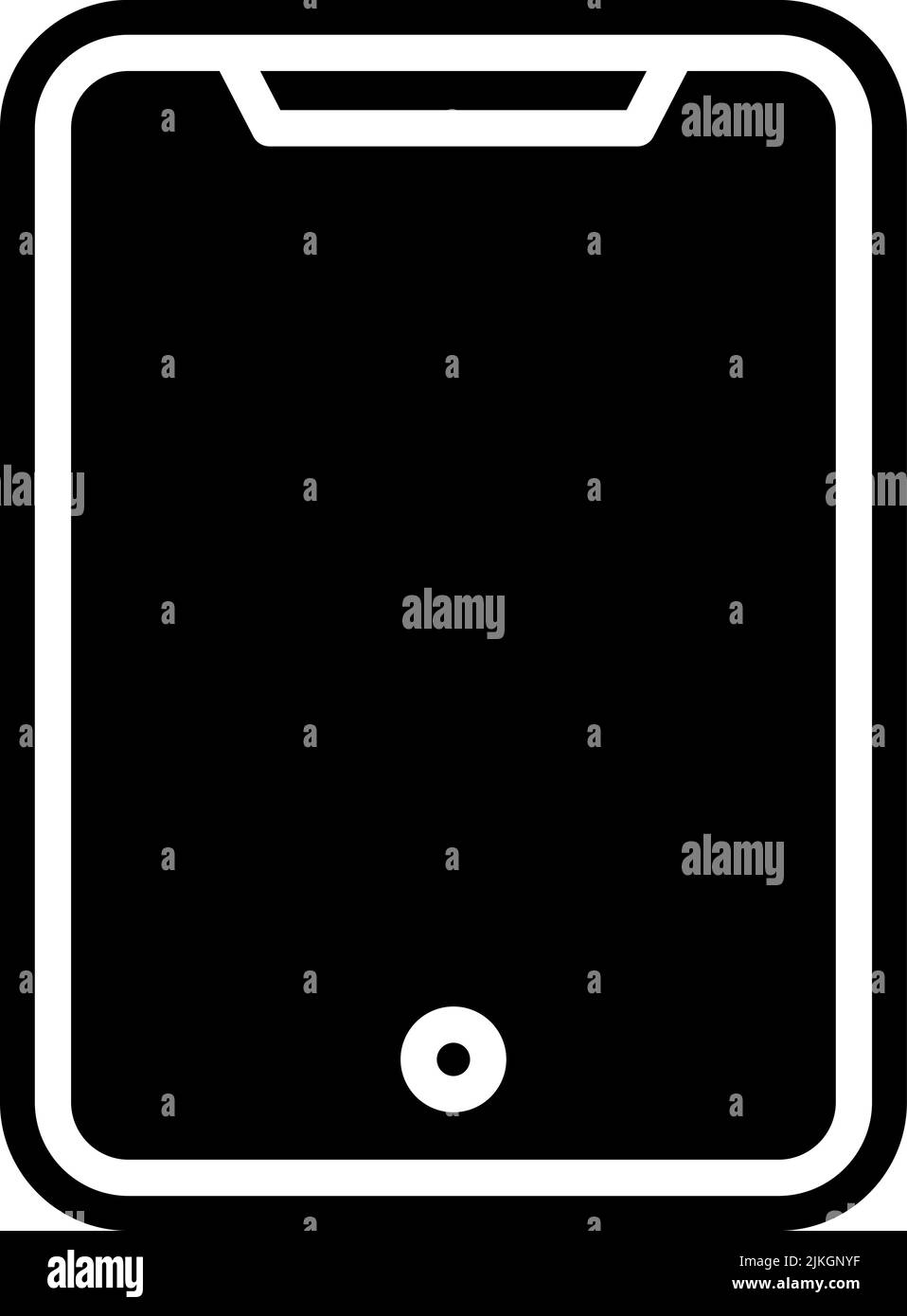 tablet icon black vector illustration Stock Vector Image & Art - Alamy