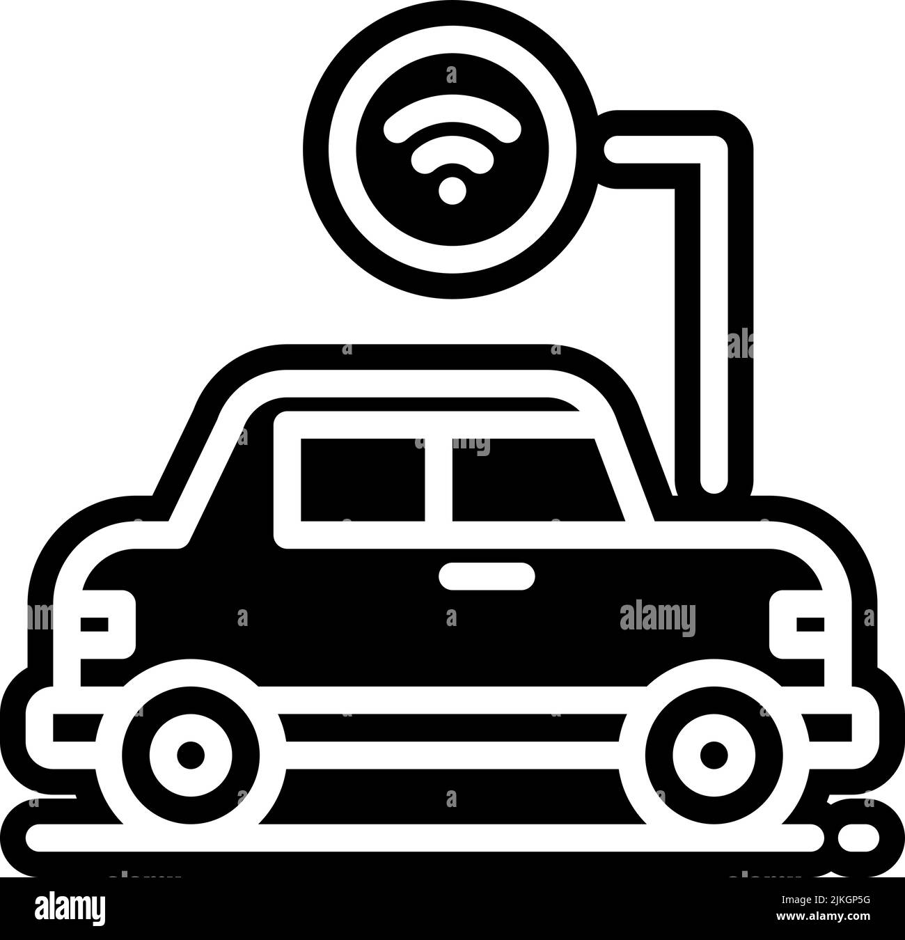 car icon black vector illustration Stock Vector Image & Art - Alamy