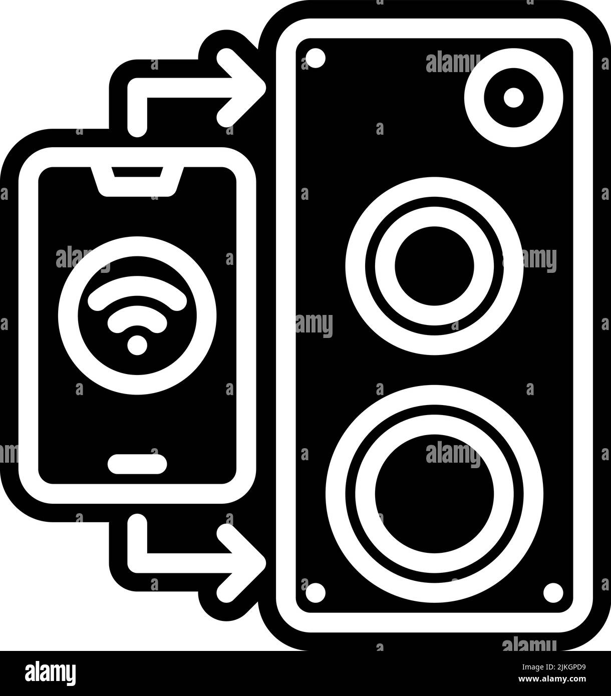 speaker icon black vector illustration Stock Vector Image & Art Alamy