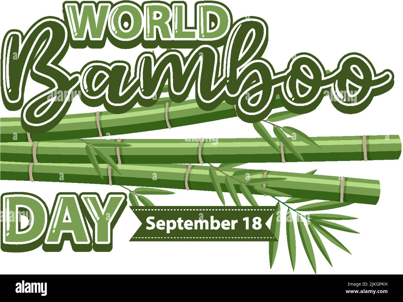 World bamboo day logo banner illustration Stock Vector Image & Art Alamy