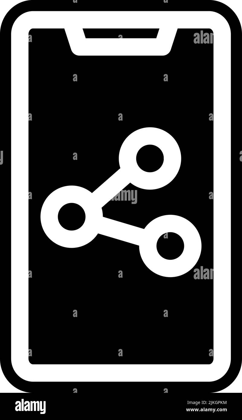 share icon black vector illustration Stock Vector Image & Art - Alamy
