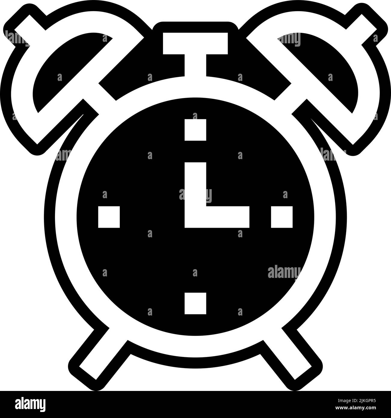 alarm-clock-icon-black-vector-illustration-stock-vector-image-art-alamy