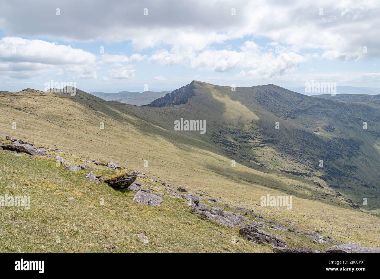 Mount Brandon Ridge in County Kerry, Ireland Stock Photo