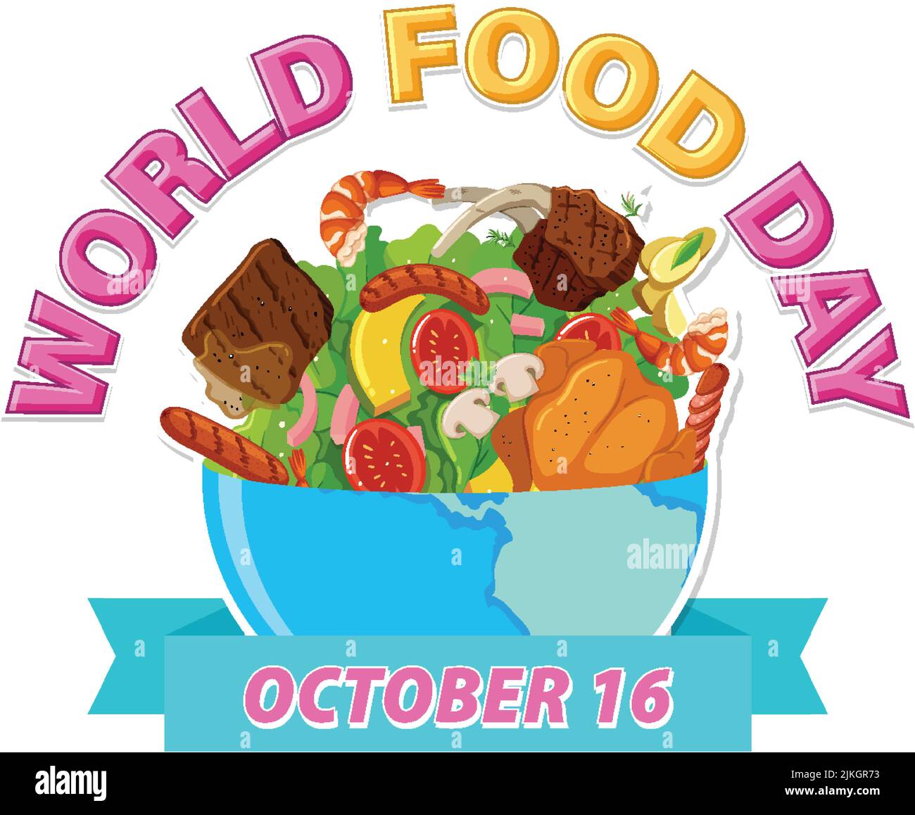 World Food Day Banner Template illustration Stock Vector Image & Art ...