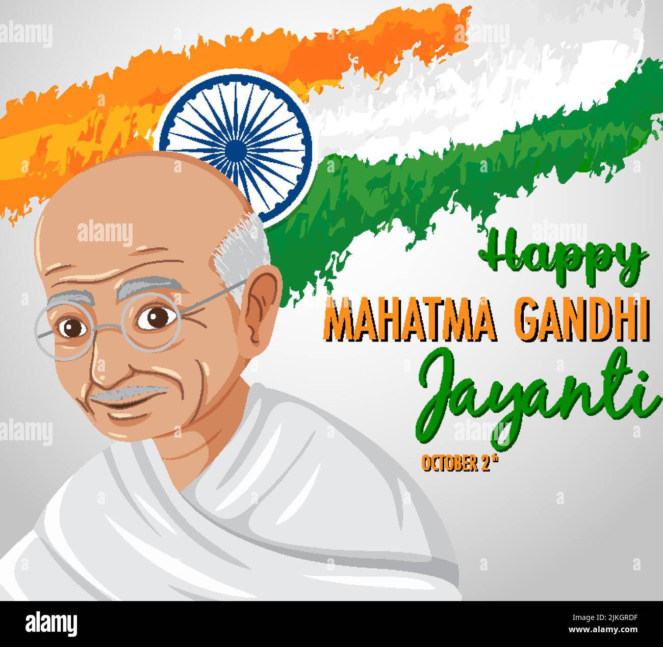 Happy gandhi jayanti template in indian style Vector Image