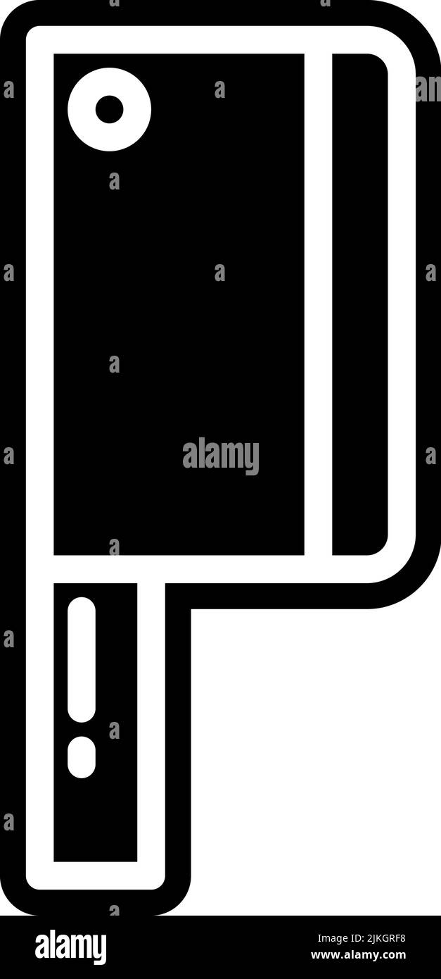 cleaver icon black vector illustration Stock Vector Image & Art - Alamy