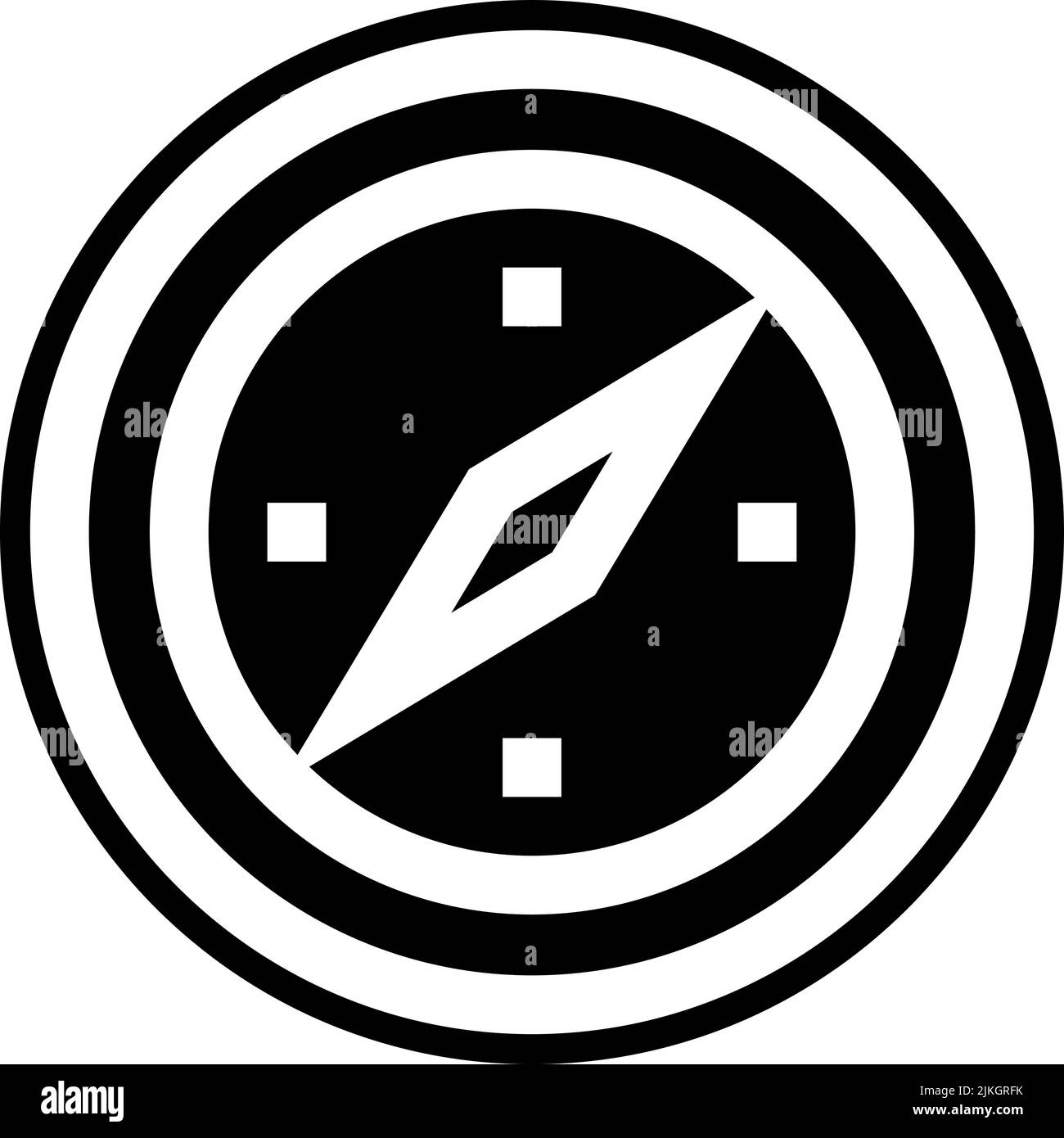 compass icon black vector illustration Stock Vector Image & Art Alamy