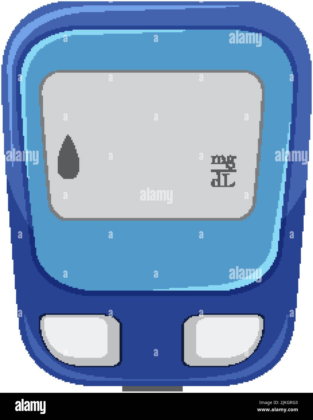 Blood glucose monitoring device illustration Stock Vector Image & Art