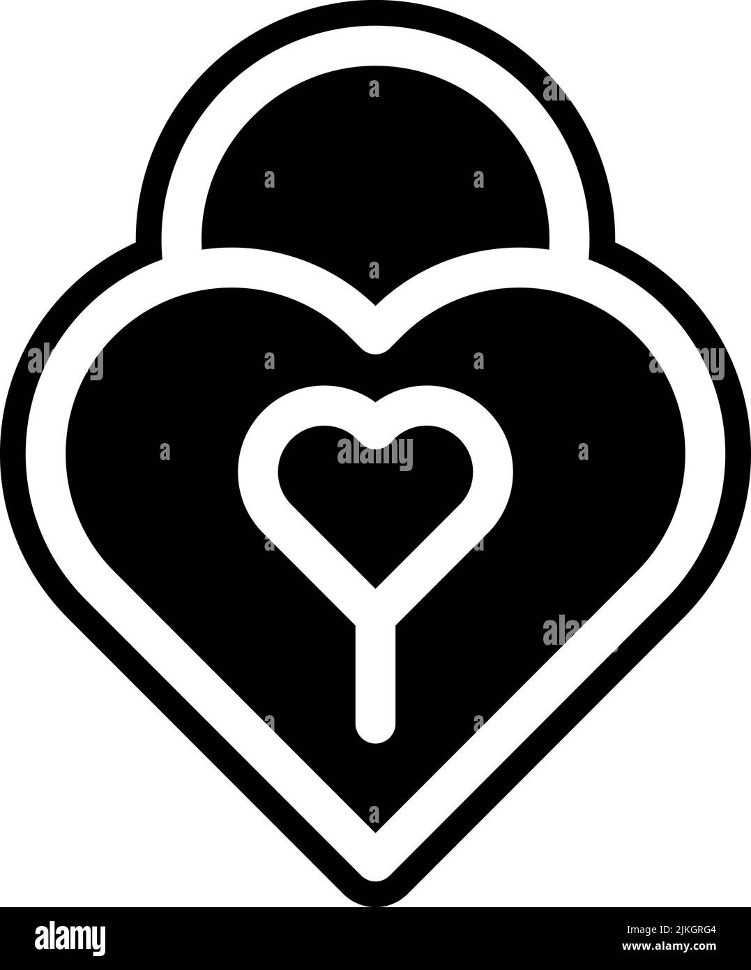 padlock icon black vector illustration Stock Vector Image & Art - Alamy