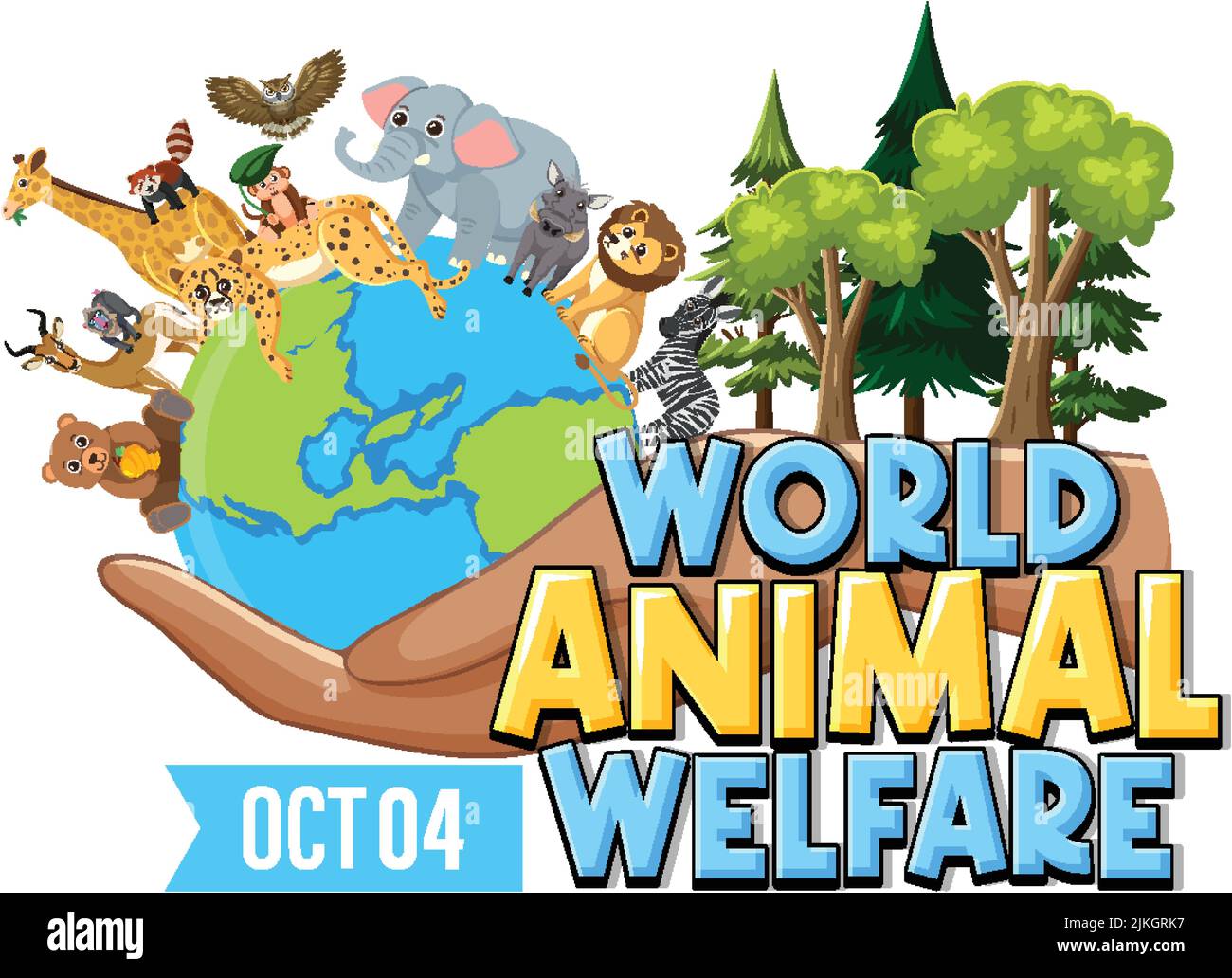 World Animal Welfare Day Poster illustration Stock Vector Image & Art