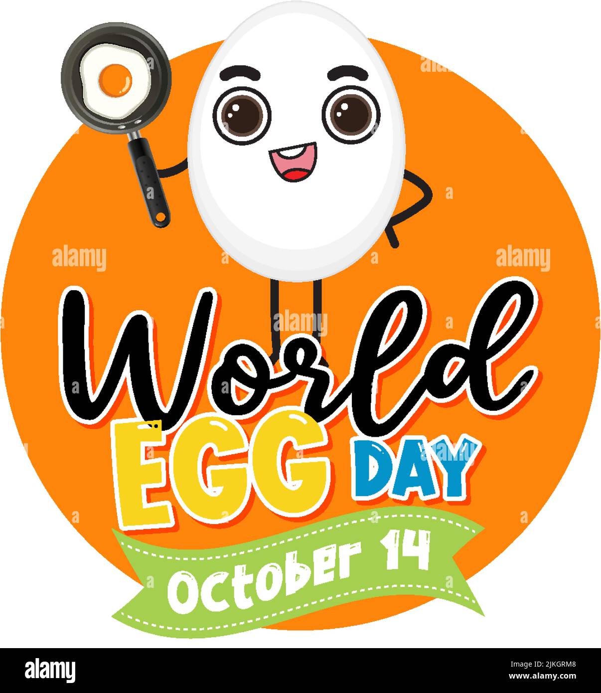 World Egg Day Poster illustration Stock Vector Image & Art Alamy