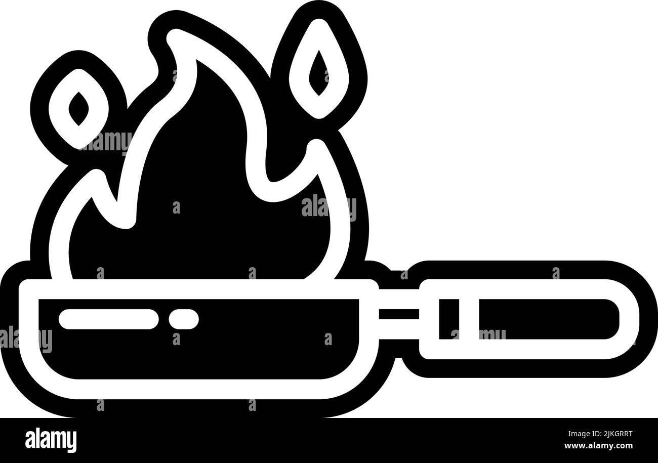 fire icon black vector illustration Stock Vector Image & Art - Alamy