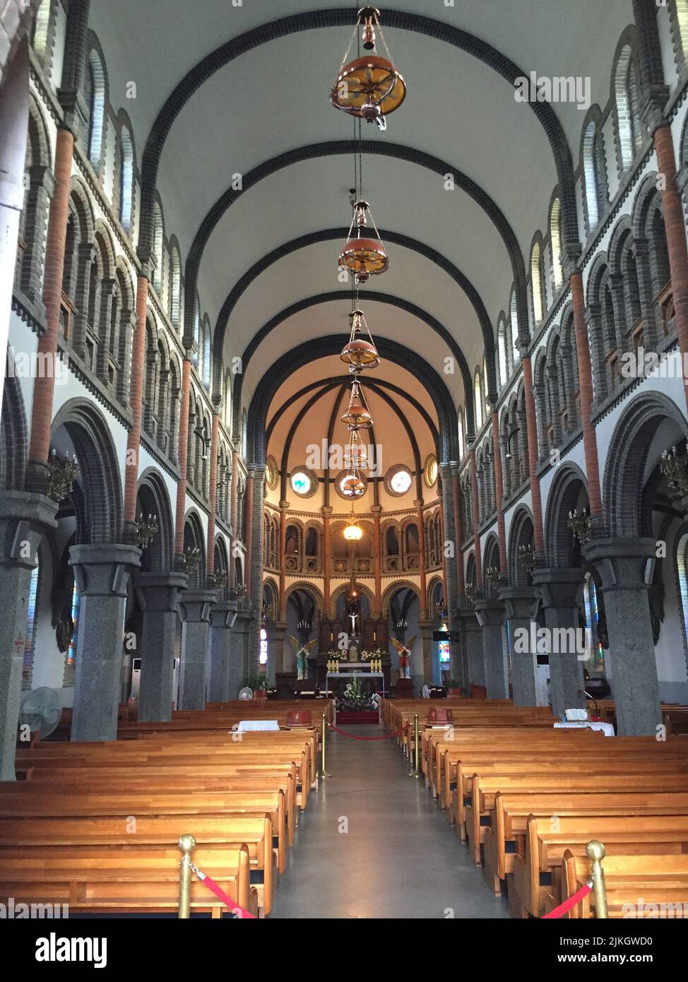 Interior view of Jeonju Jeondong Cathedral, the most beautiful catholic