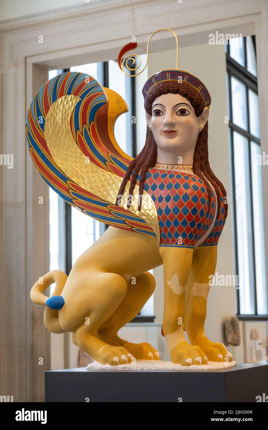 'Chroma: Ancient Sculpture in Color' exhibition at the Metropolitan Museum of Art, New York City, USA  2022 Stock Photo