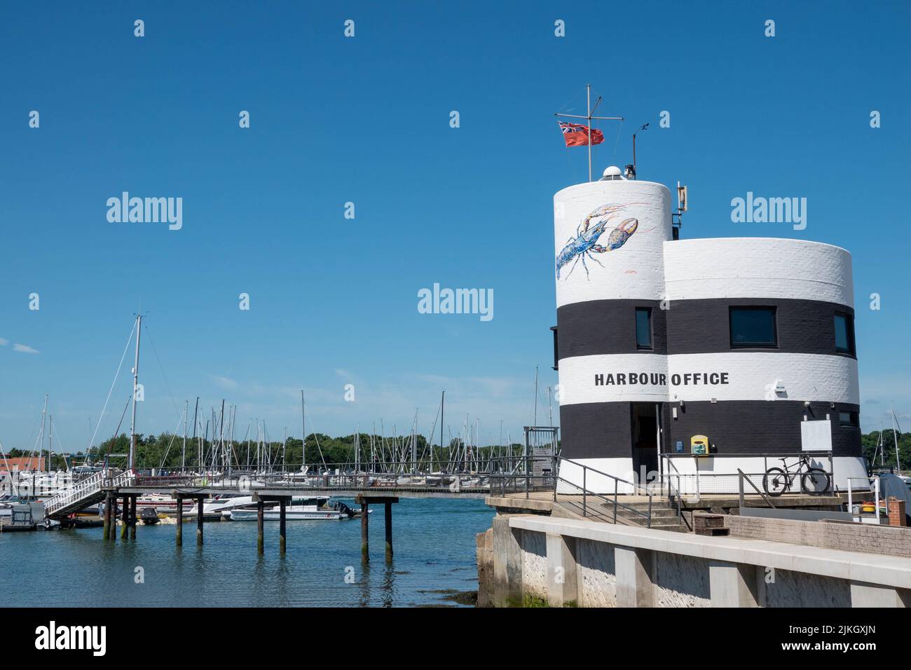 River Hamble Harbour Master Office at Warsash Hampshire England Stock