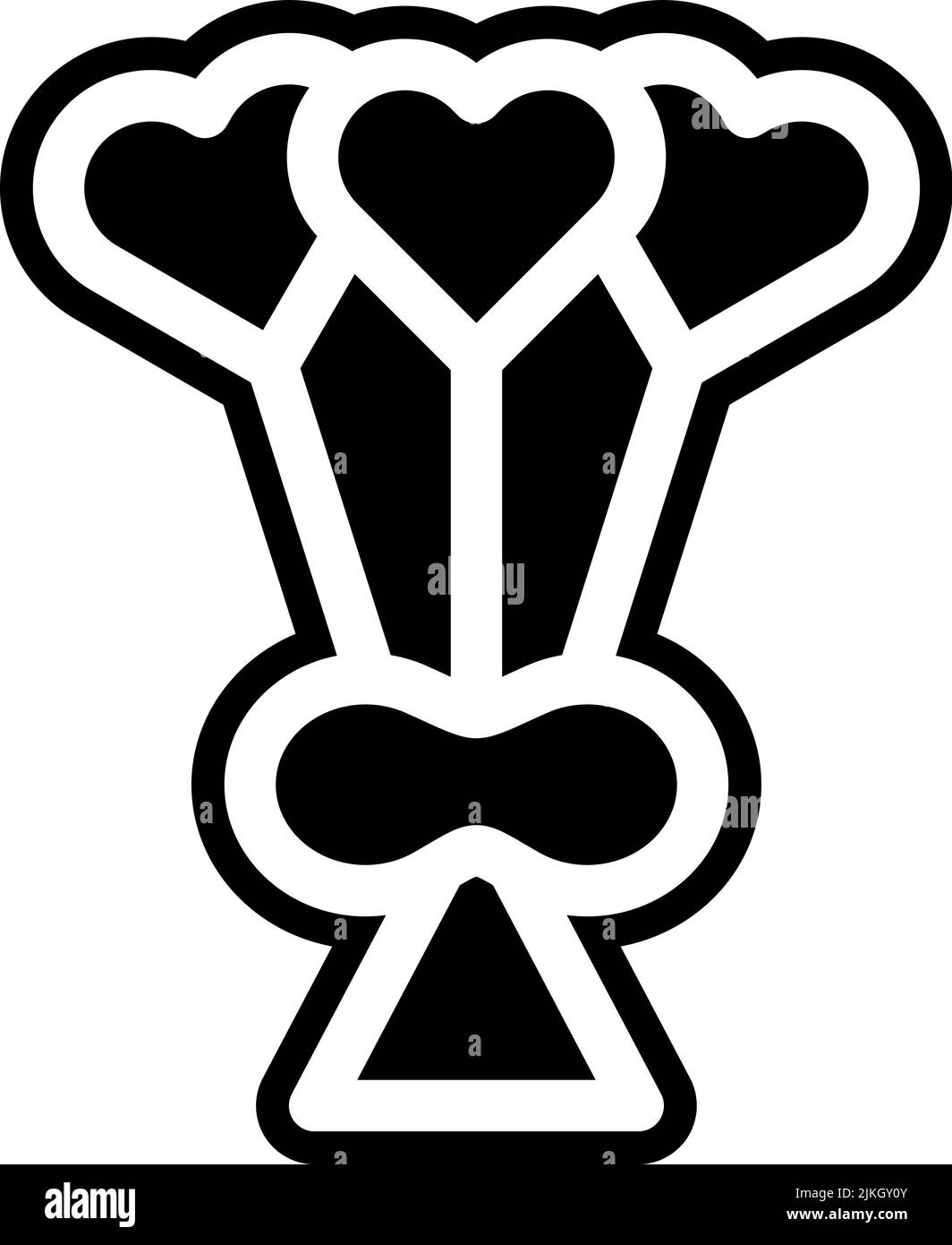 flower icon black vector illustration Stock Vector Image & Art - Alamy