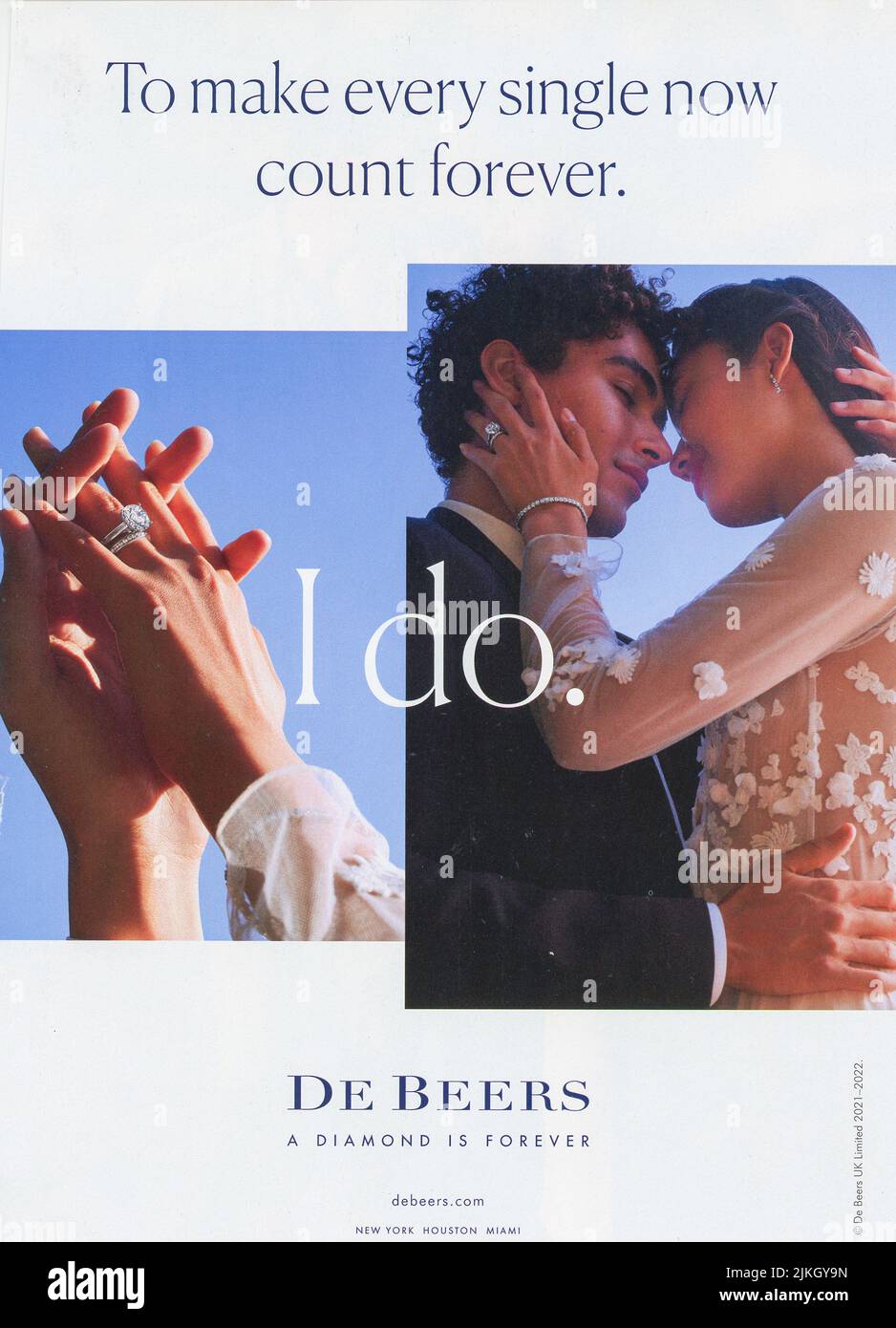 De Beers Diamond is Forever Original Fashion Magazine Advert 6024 on eBid  United States