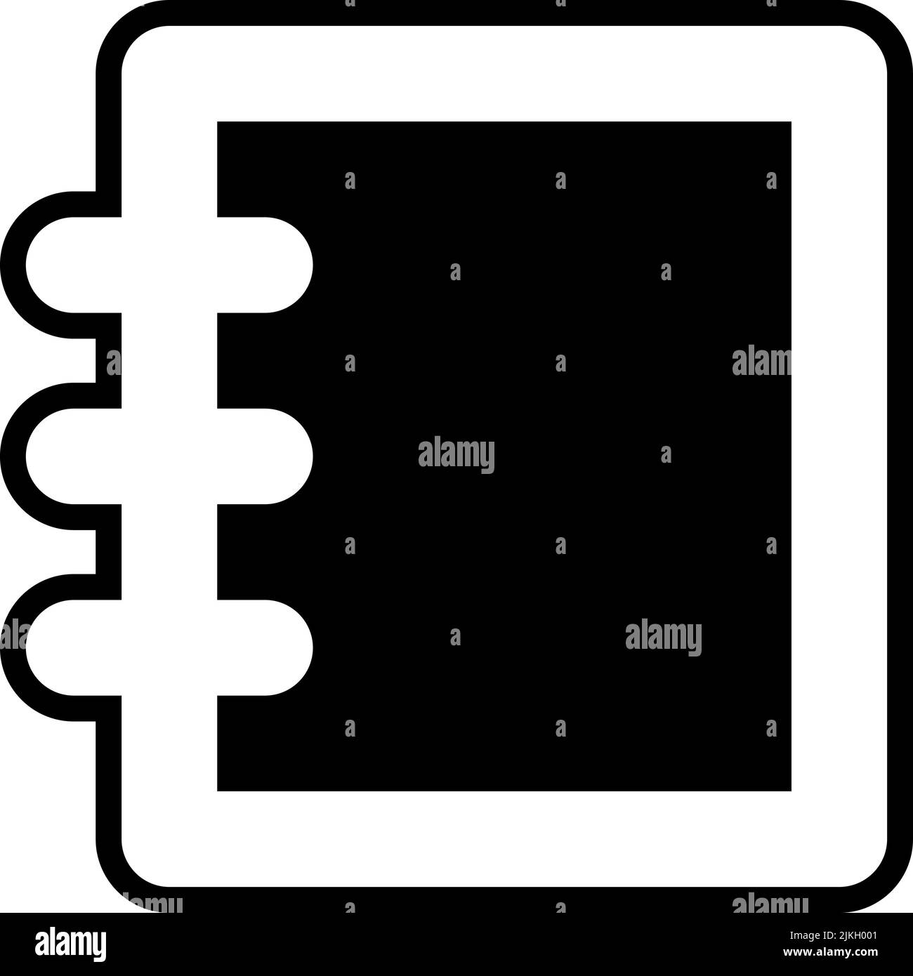 phone book icon black vector illustration Stock Vector Image & Art - Alamy