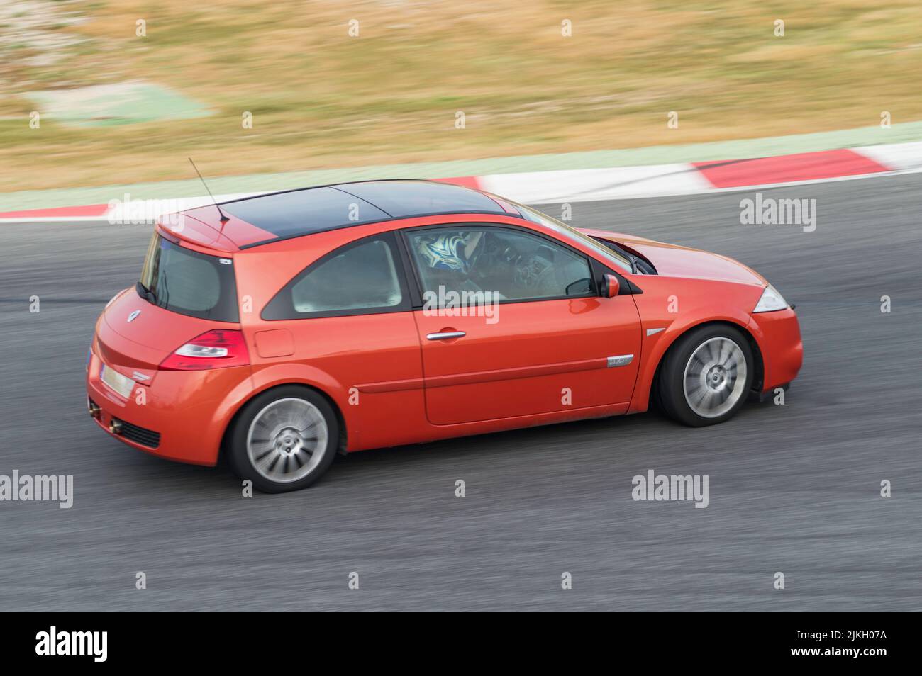 french race car in the track. Renault Megane Stock Photo Alamy