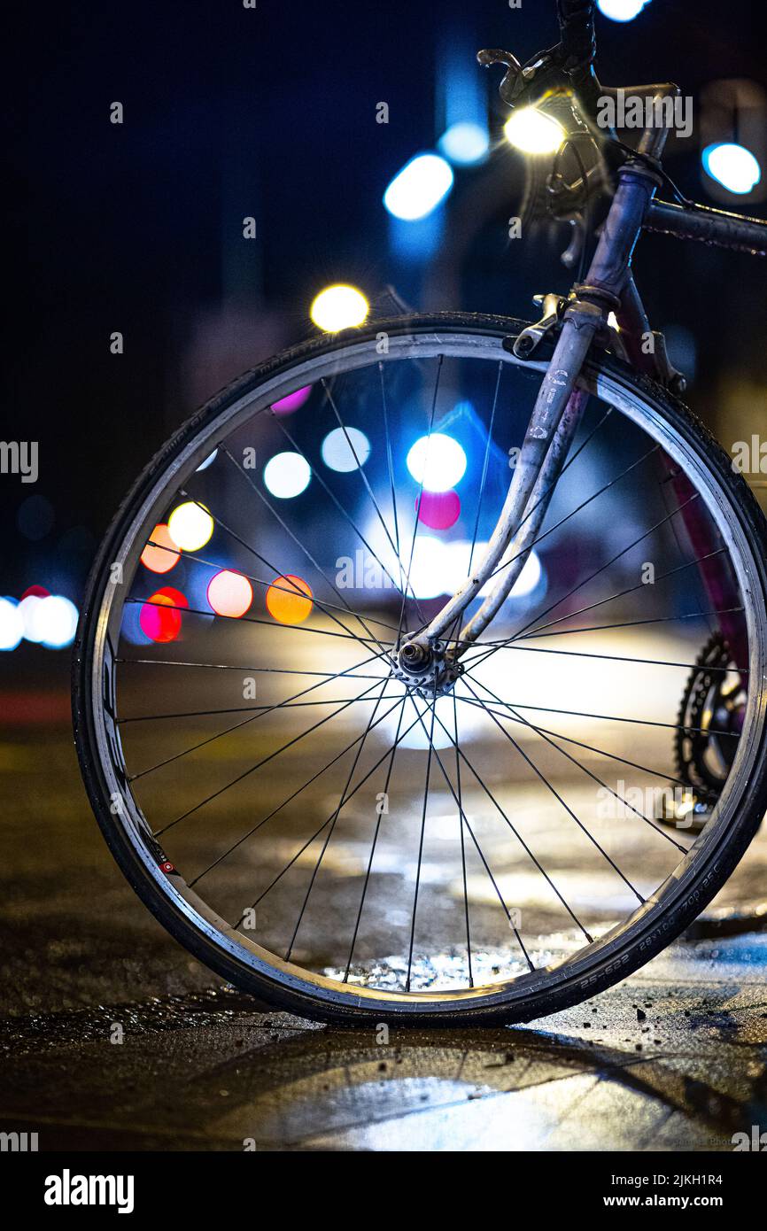 Vertical shot bike road hi-res stock photography and images - Alamy