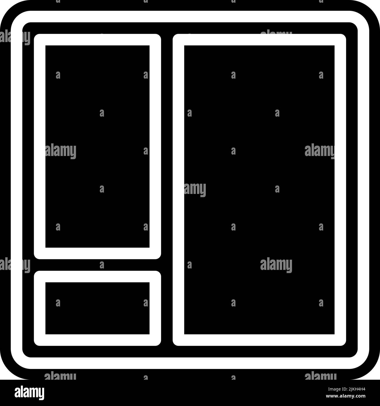 layout icon black vector illustration Stock Vector Image & Art - Alamy