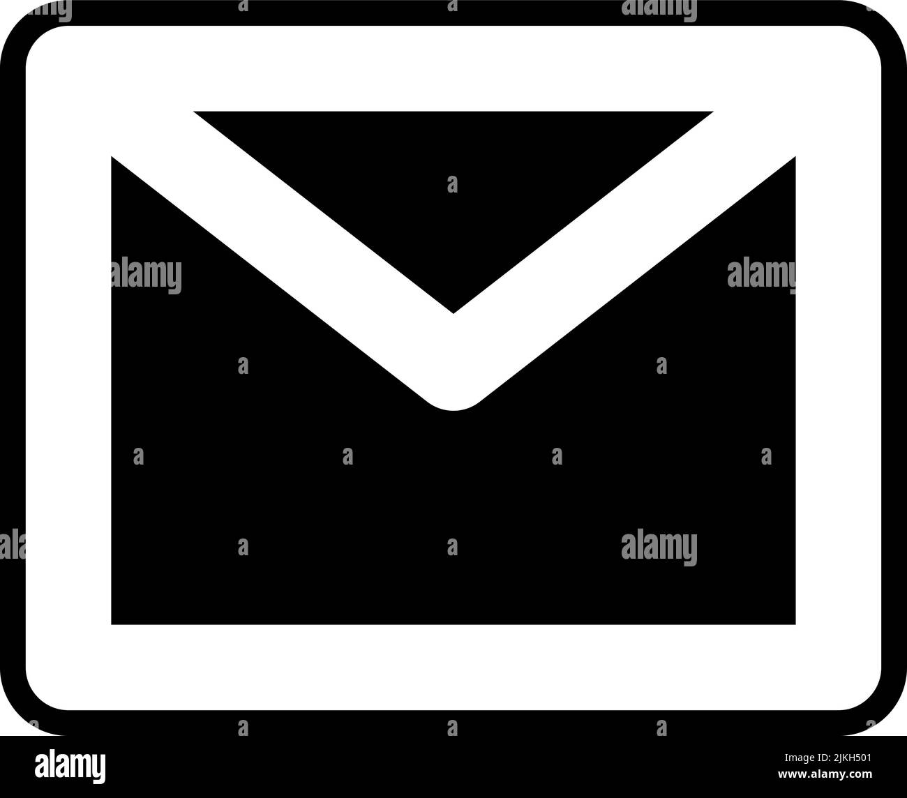 email icon black vector illustration Stock Vector Image & Art Alamy