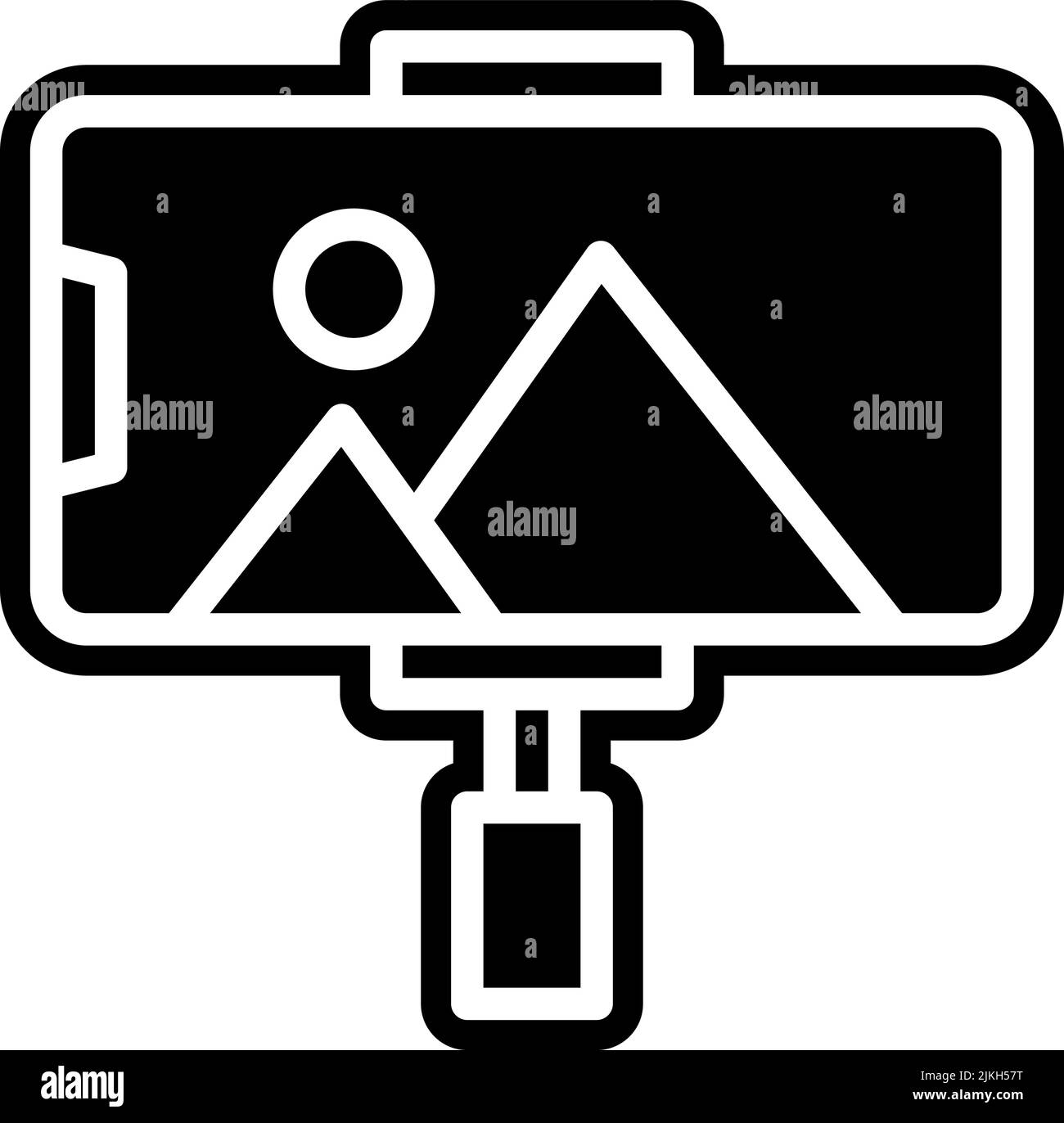 smartphone icon black vector illustration Stock Vector Image & Art - Alamy