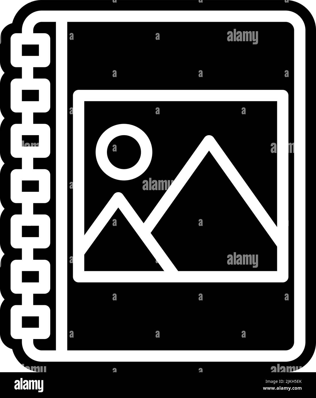 photo album icon black vector illustration Stock Vector Image & Art - Alamy