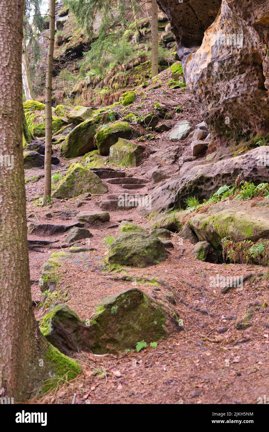 Cliff stairs steps hi-res stock photography and images - Alamy