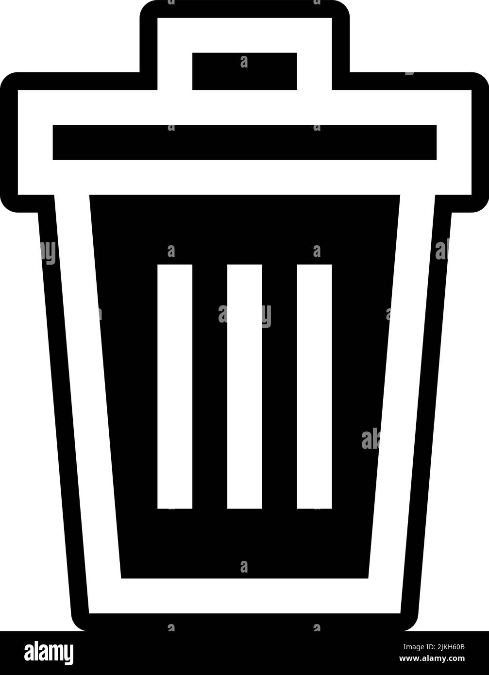 trash icon black vector illustration Stock Vector Image & Art Alamy