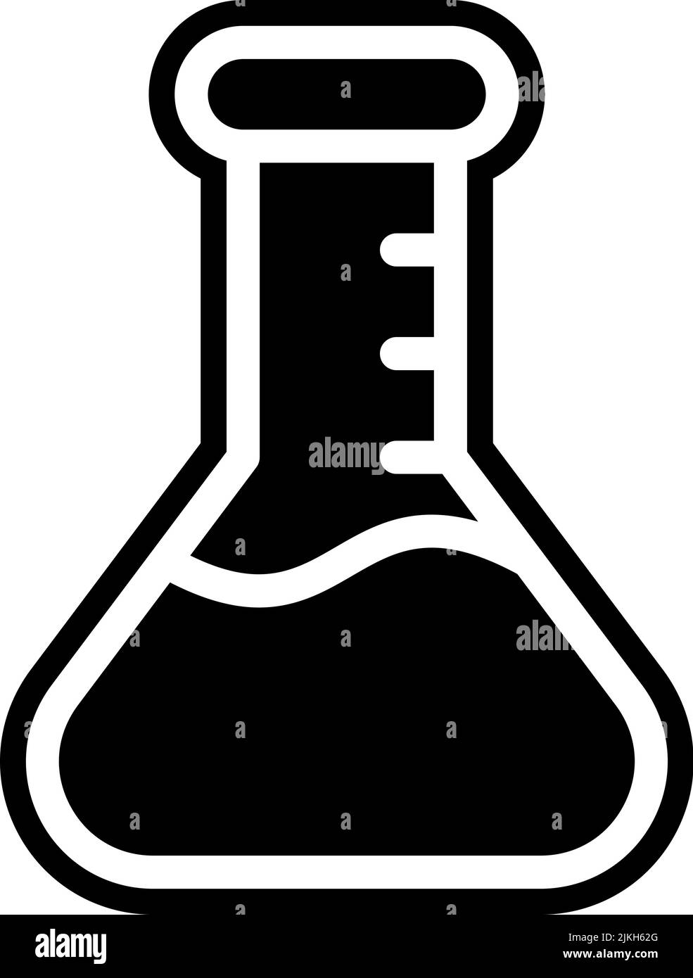 flask icon black vector illustration Stock Vector Image & Art - Alamy