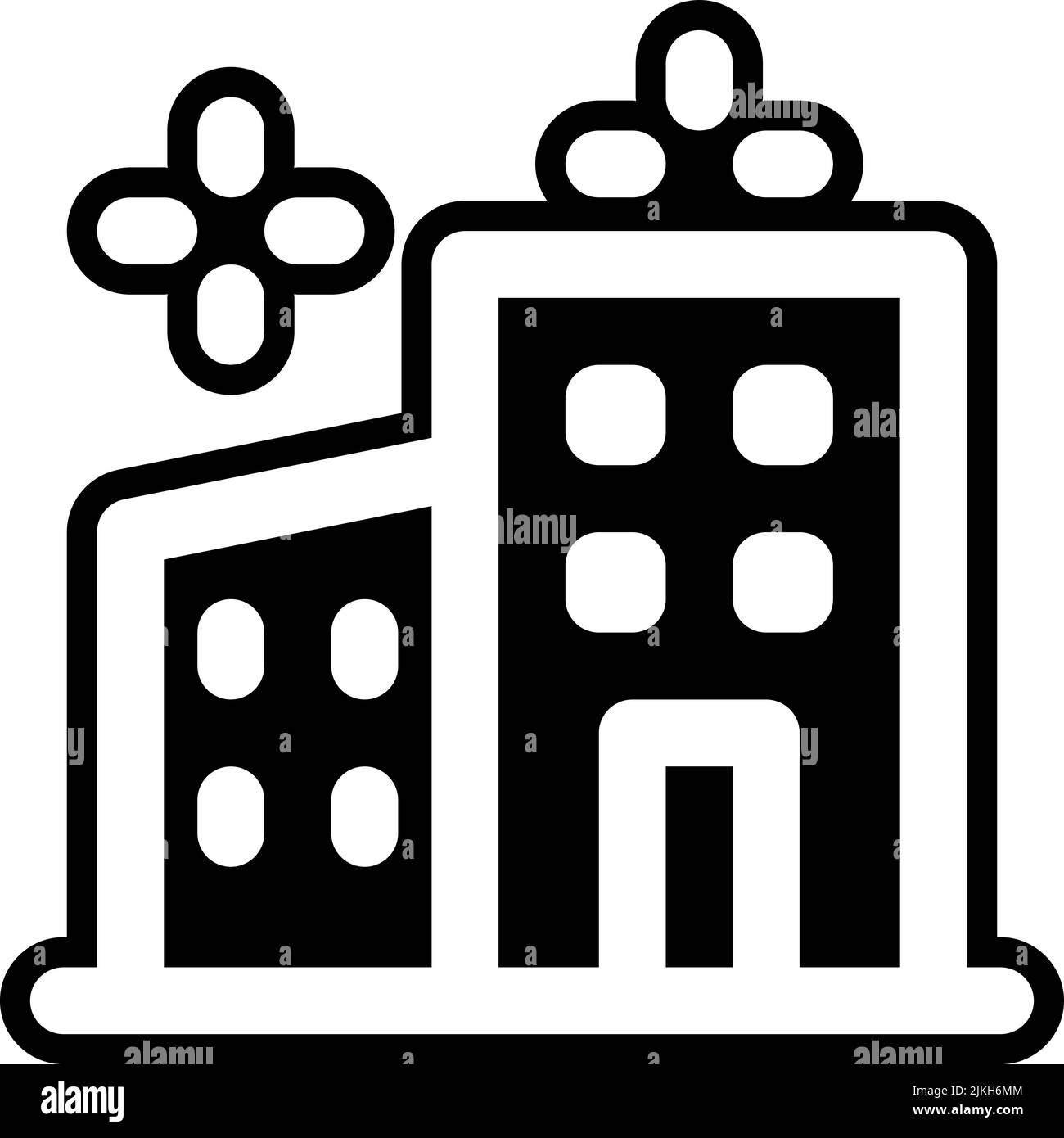 town icon black vector illustration Stock Vector Image & Art - Alamy