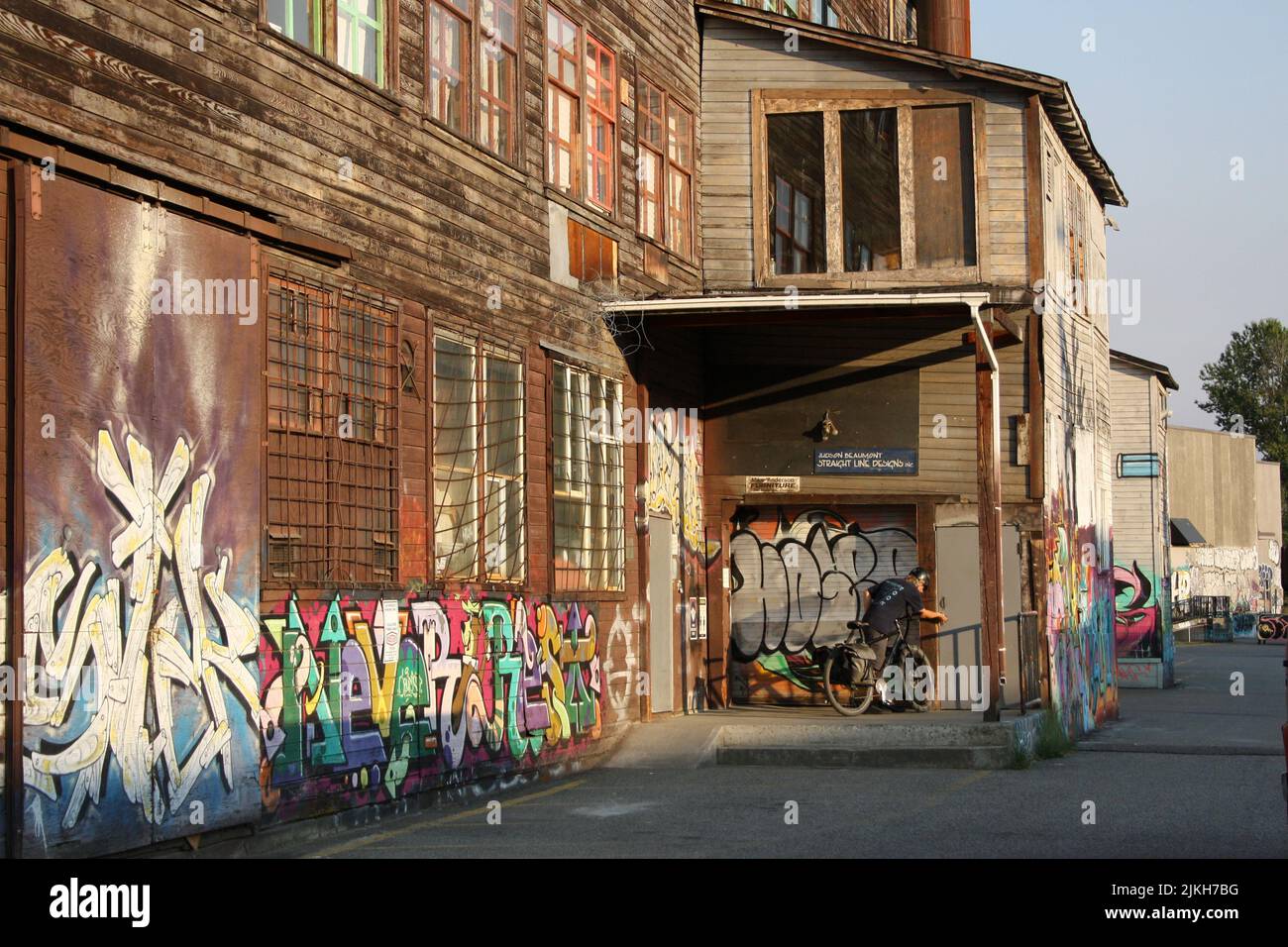 an Industrial building in East Vancouver, British Columbia, Canada