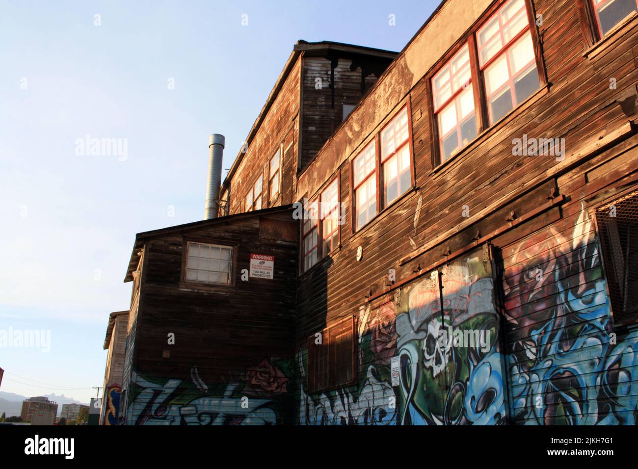 an Old Industrial building in East Vancouver, British Columbia, Canada