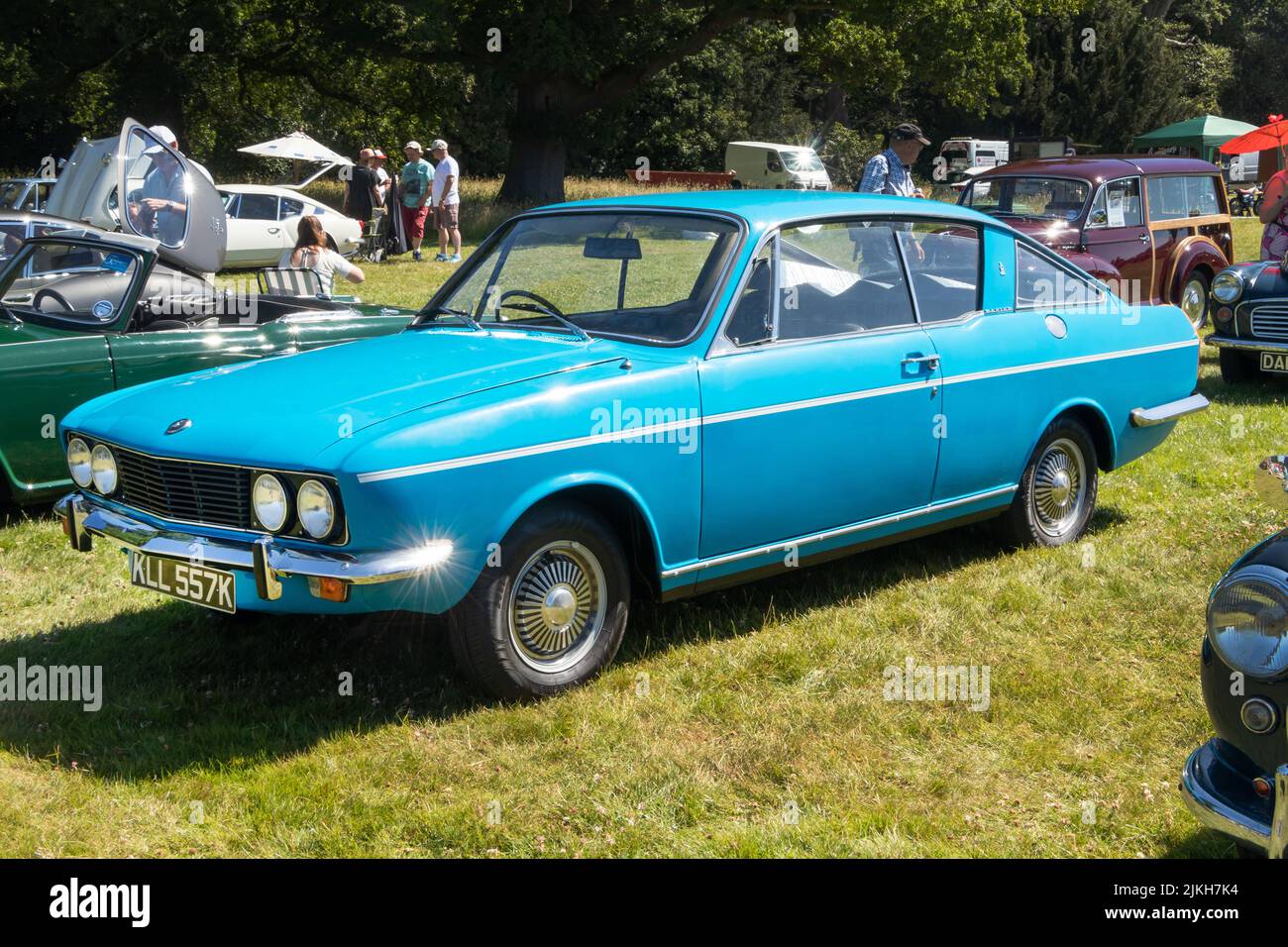 1970s vintage blue   sunbeam rapier fastback Stock Photo