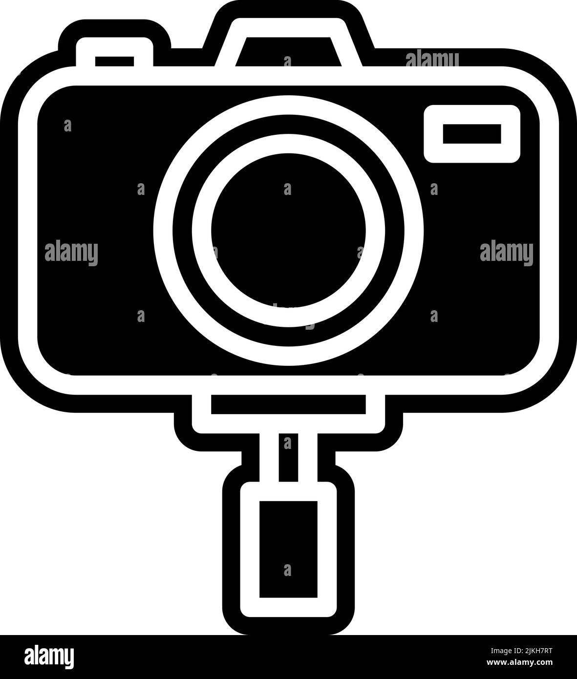 camera stand icon black vector illustration Stock Vector Image & Art