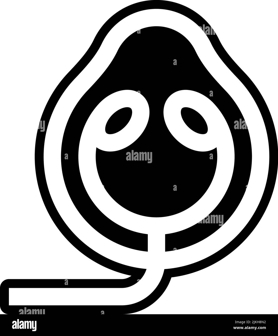 oxygen mask icon black vector illustration. Stock Vector