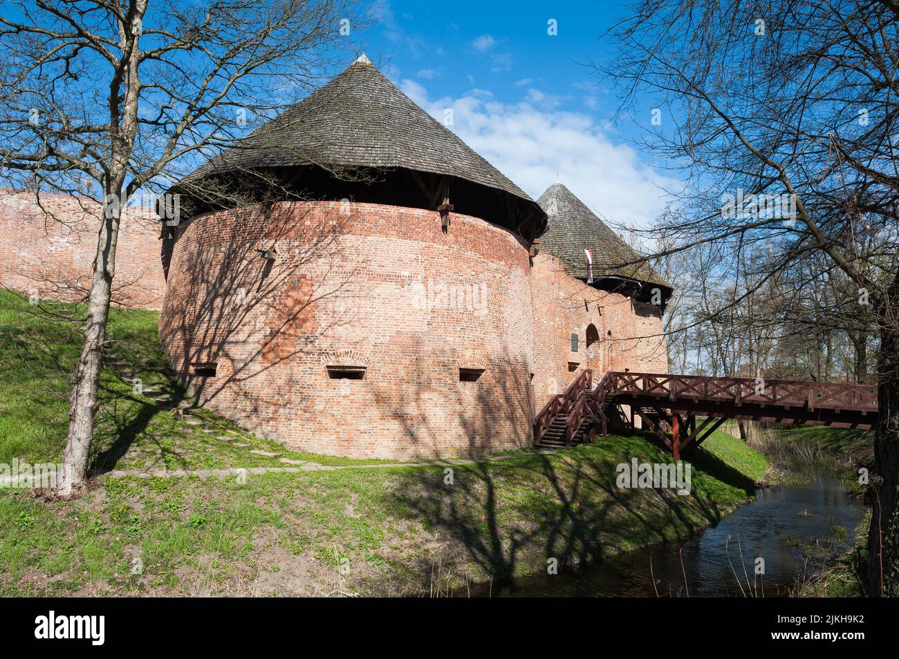 Castle in Miedzyrzecz, Lubusz Voivodeship, Poland Stock Photo