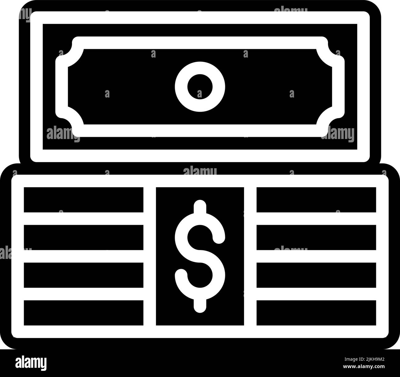 money icon black vector illustration Stock Vector Image & Art - Alamy