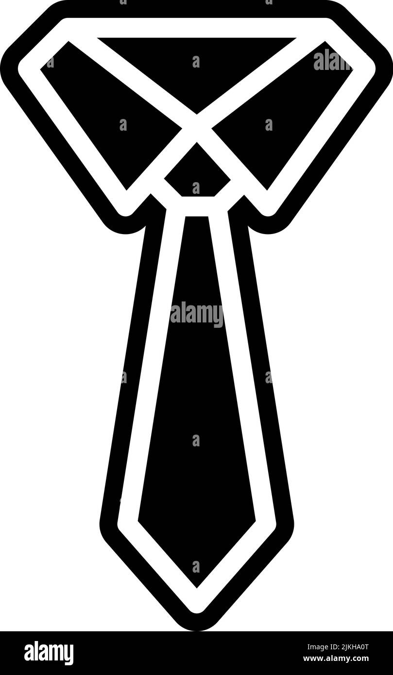 tie icon black vector illustration Stock Vector Image & Art - Alamy