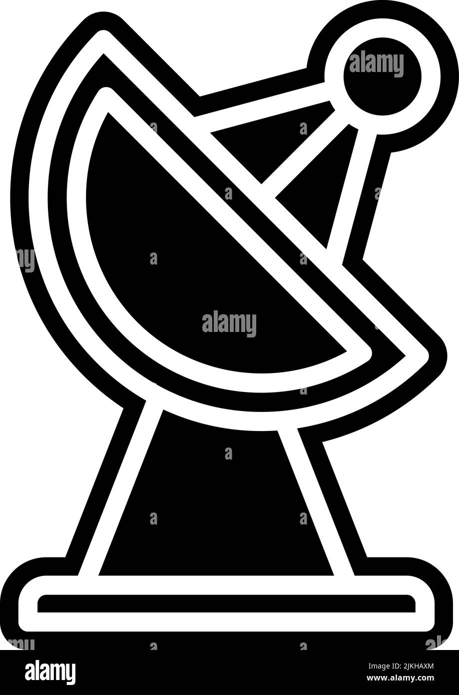 satellite icon black vector illustration Stock Vector Image & Art - Alamy