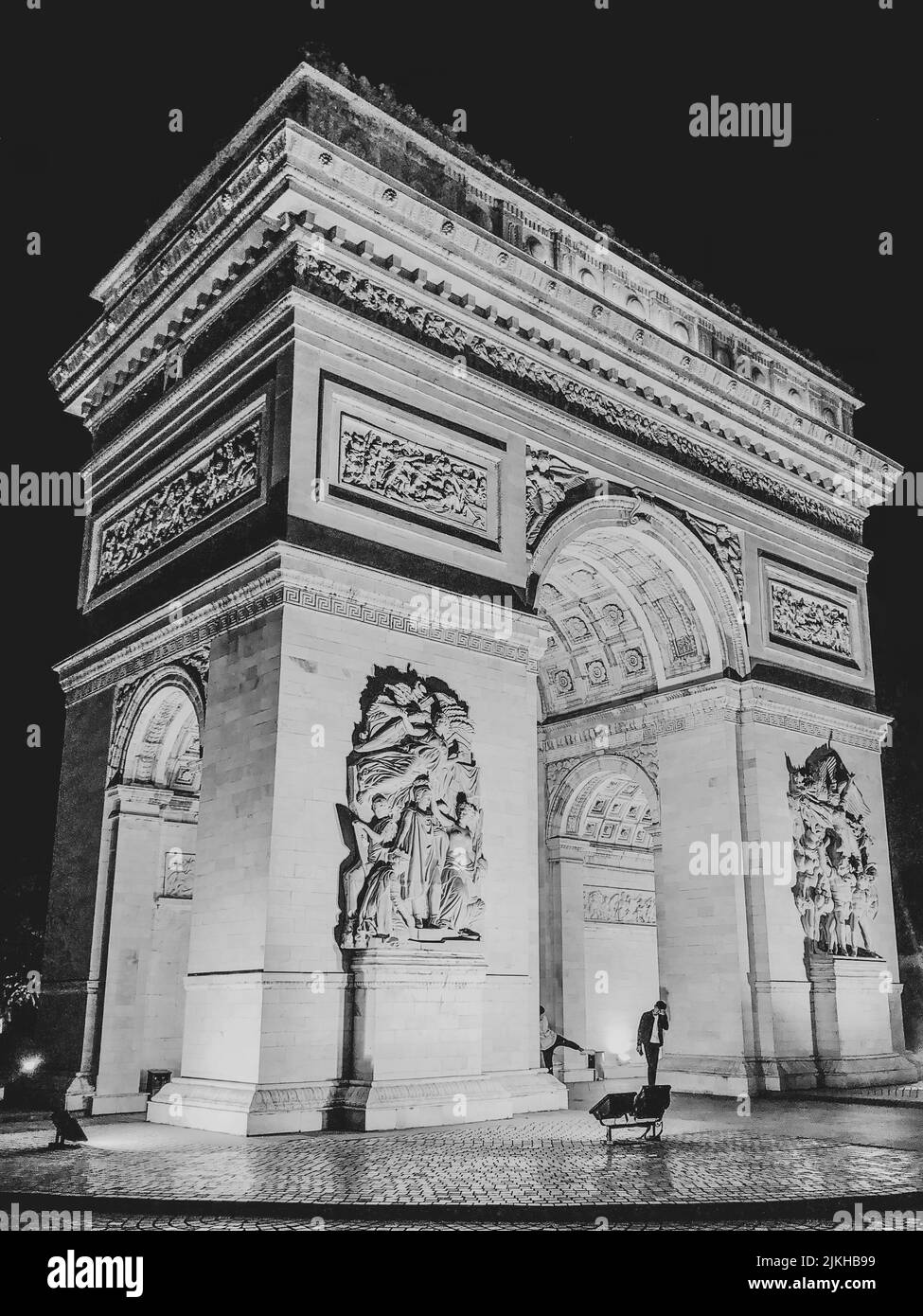 The arc of triumph Black and White Stock Photos & Images - Alamy