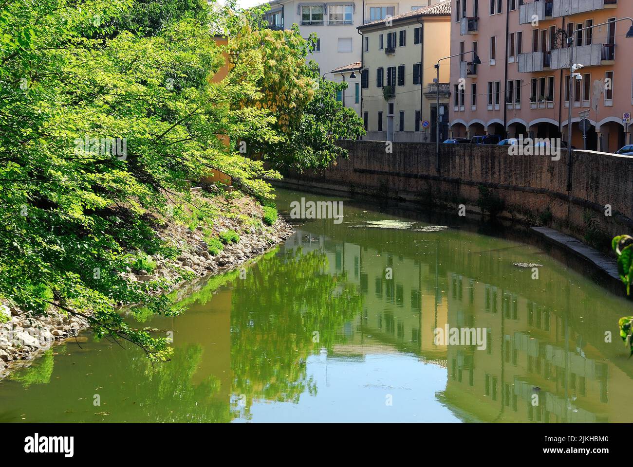 Padua, Veneto, Italy. Padua is a town crossed by many canals. Stock Photo
