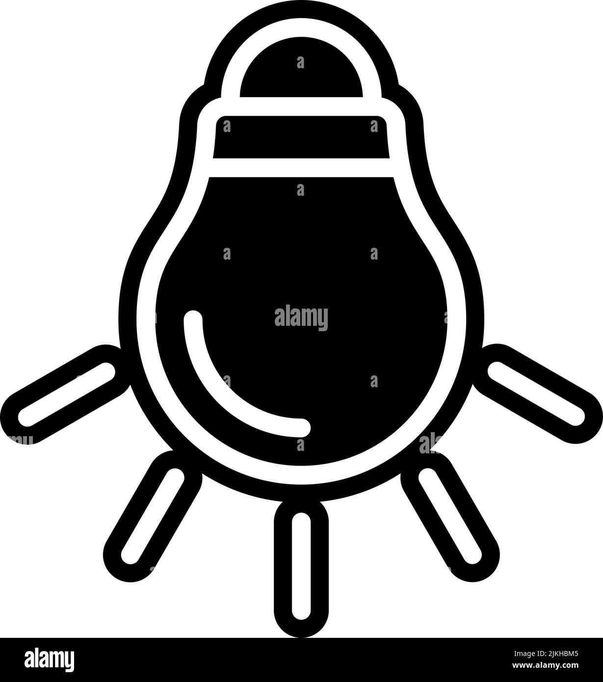 light bulb icon black vector illustration Stock Vector Image & Art - Alamy